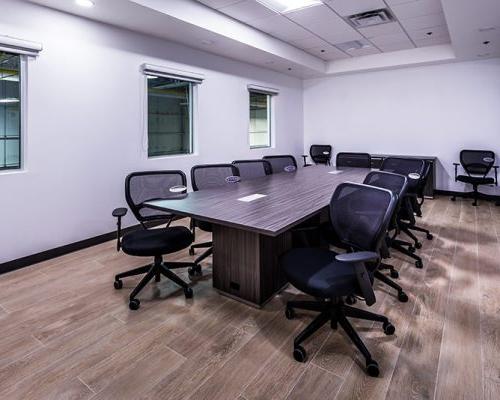 Conference room in the Collins Aerospace facility