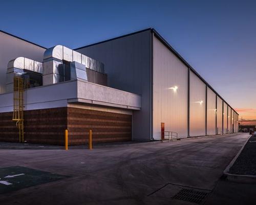 Exterior photo of rear of Collins Aerospace facility